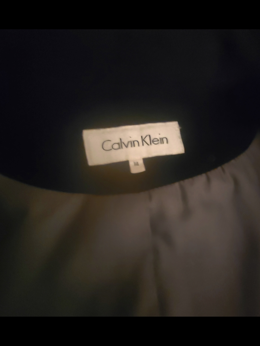 Calvin Klein Black Women's Pea Coat - Picture 3 of 3